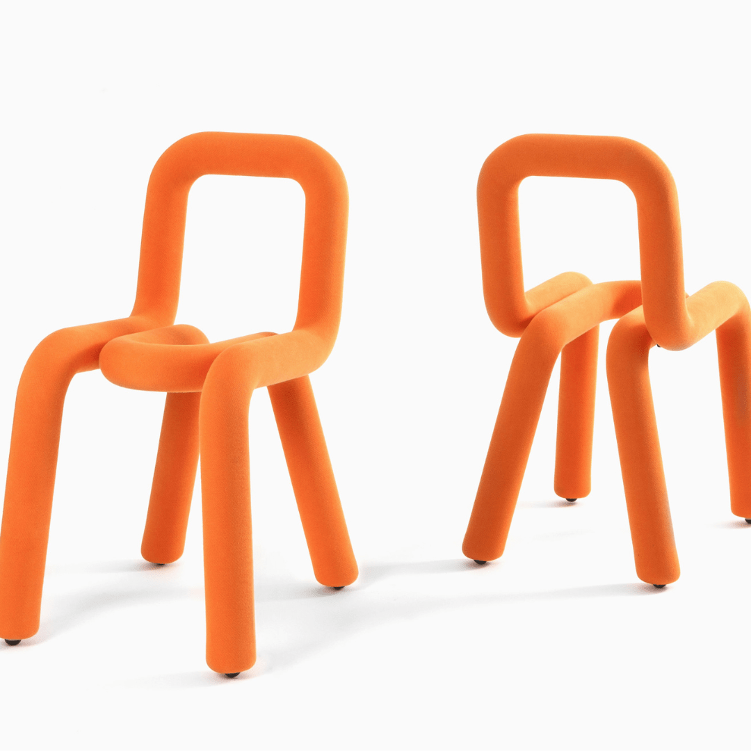 Chaise Bold - Orange - Moustache - Design Contemporain - Maison Caldeira
