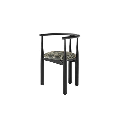 Chaise Bukowski - Noyer noir / Dedar Tiger Mountain - New works - Scandinave - Maison Caldeira
