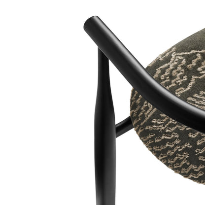 Chaise Bukowski - Noyer noir / Dedar Tiger Mountain - New works - Scandinave - Maison Caldeira