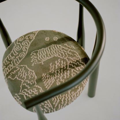 Chaise Bukowski - Noyer noir / Dedar Tiger Mountain - New works - Scandinave - Maison Caldeira