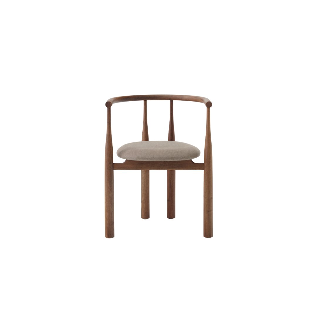 Chaise Bukowski - Noyer / Romo Linara - New works - Scandinave - Maison Caldeira