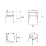 Chaise Elipsa Soft Black Oak - Maison Caldeira