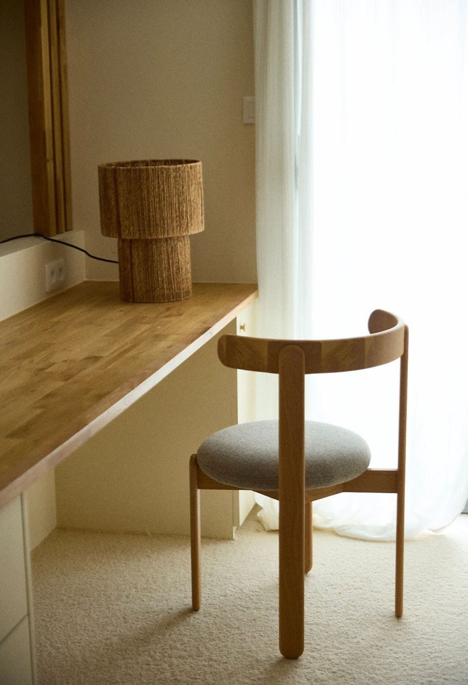 Chaise Lilas - Frêne Naturel - Maison Caldeira
