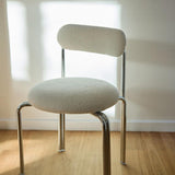 Chaise Violette - Acier Chromé - Maison Caldeira