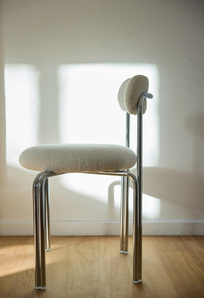 Chaise Violette - Acier Chromé - Maison Caldeira