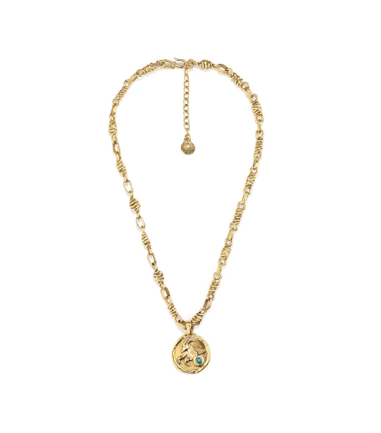 Collier Astro Capricorne – Goossens | Bijou Zodiac Doré et Turquoise Maison Caldeira - Caldeira