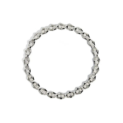 Collier Rockaway - 1 rang de diamants/argent - Statement - Design Contemporain - Maison Caldeira