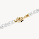 Collier Spike Or Jaune, Perles & Diamants - Maison Caldeira