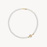 Collier Spike Or Jaune, Perles & Diamants - Maison Caldeira