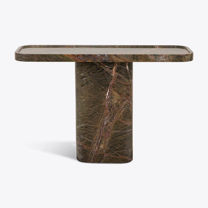 Console en marbre vert Forest Green – Argent | Maison Caldeira - Caldeira