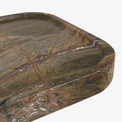 Console en marbre vert Forest Green – Argent | Maison Caldeira - Caldeira