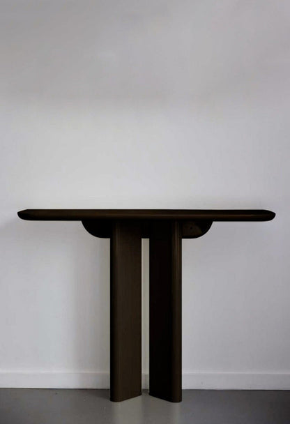 Console Lou - Frêne Lasuré Noir - Maison Caldeira