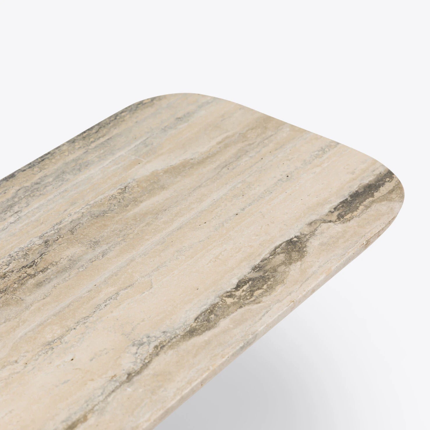Console Positano Silver Travertine par Pure White Lines - Caldeira