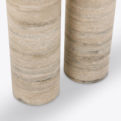 Console Positano Silver Travertine par Pure White Lines - Caldeira