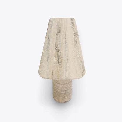 Console Positano Silver Travertine par Pure White Lines - Caldeira