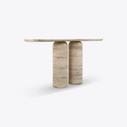 Console Positano Silver Travertine par Pure White Lines - Caldeira