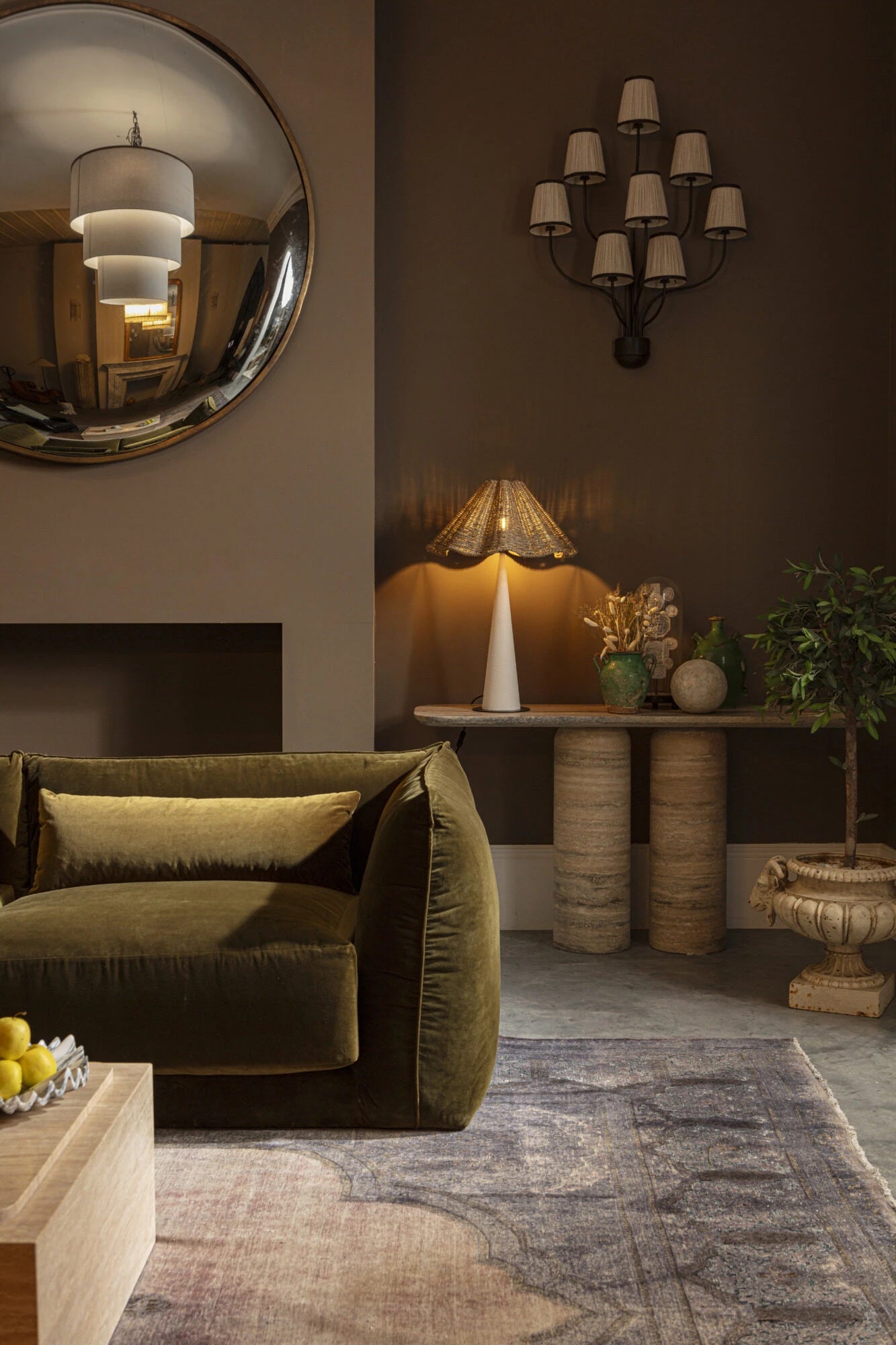 Console Positano Silver Travertine par Pure White Lines - Caldeira