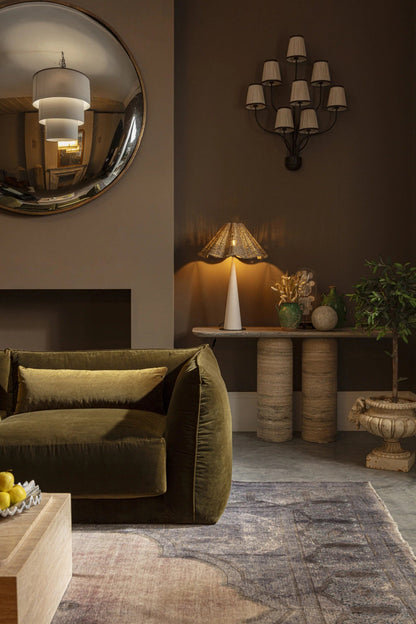 Console Positano Silver Travertine par Pure White Lines - Caldeira