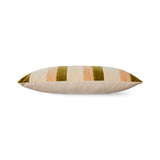 Coussin en velours rayé - Maison Caldeira