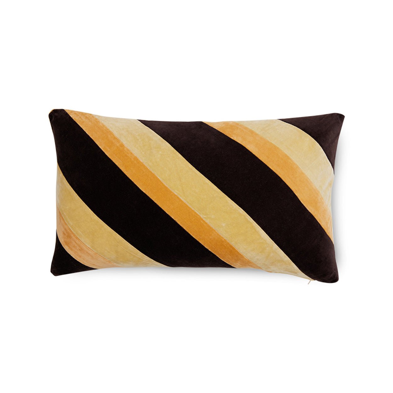 Coussin en velours rayé - Maison Caldeira