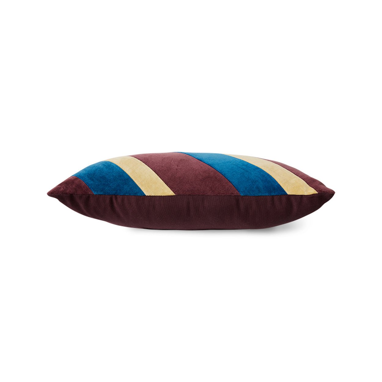 Coussin en velours rayé - Maison Caldeira