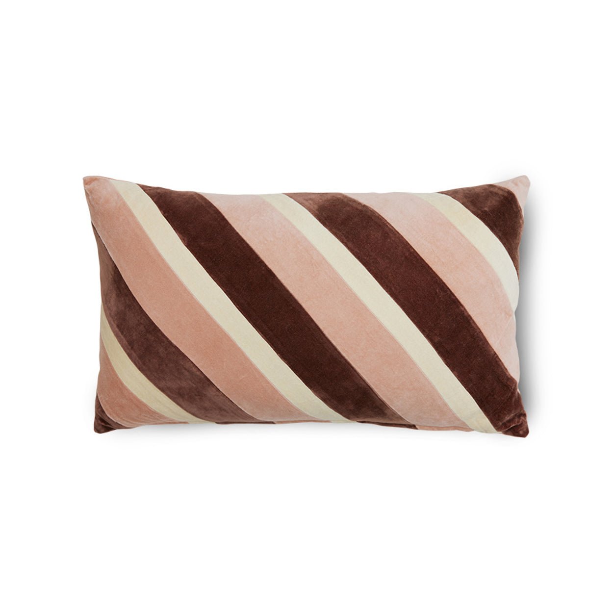 Coussin en velours rayé - Maison Caldeira