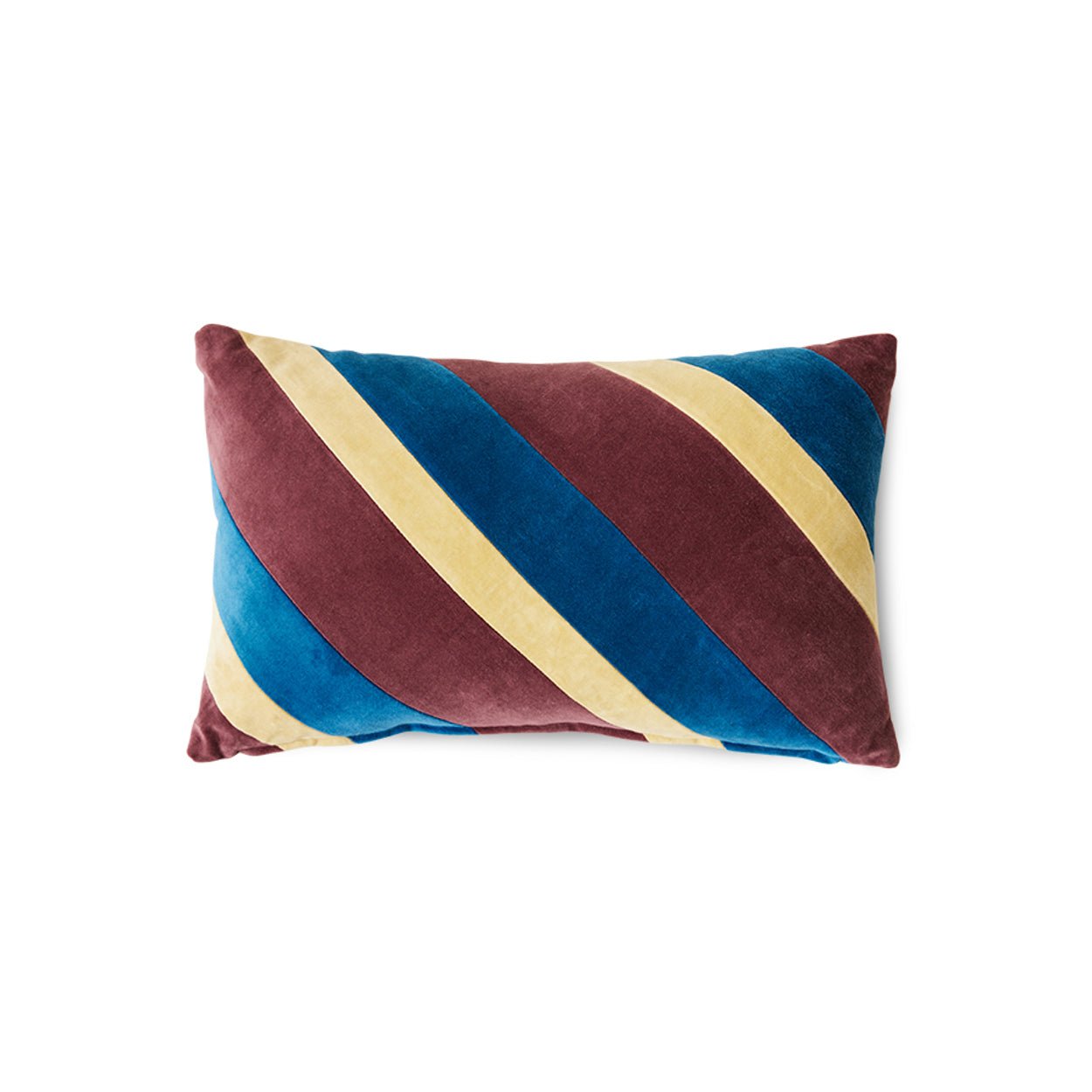 Coussin en velours rayé - Maison Caldeira