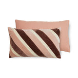 Coussin en velours rayé - Maison Caldeira