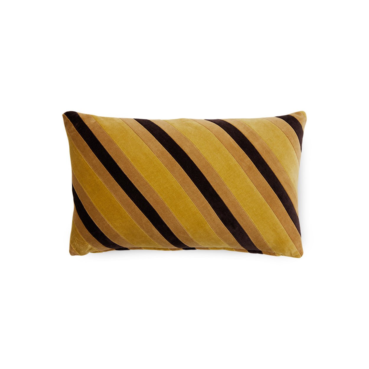 Coussin en velours rayé - Maison Caldeira