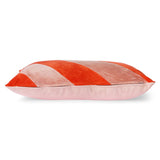 Coussin en velours rayé - Maison Caldeira