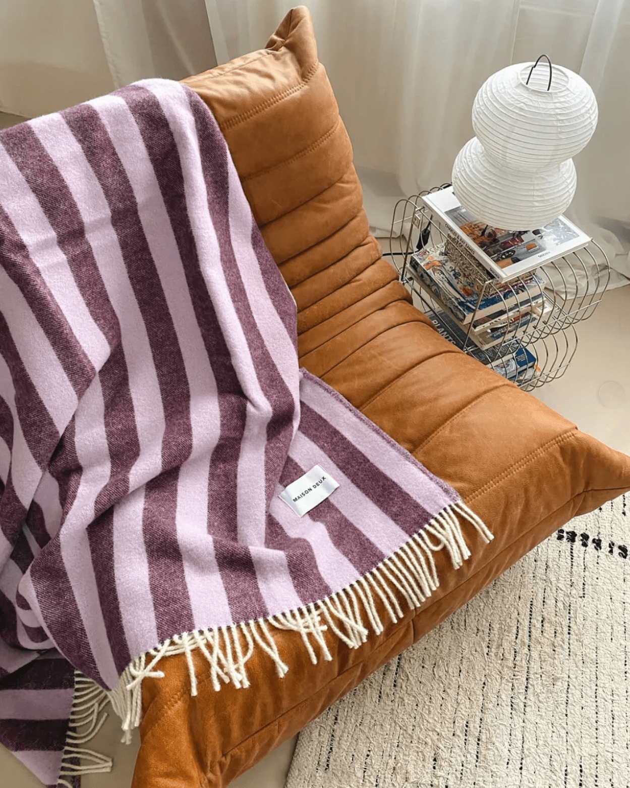 Couverture Candy Wrap Lilas Aubergine - Caldeira