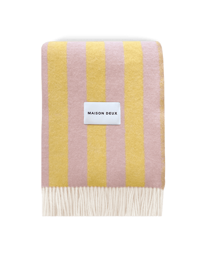 Couverture Candy Wrap Rose Jaune - Maison Caldeira