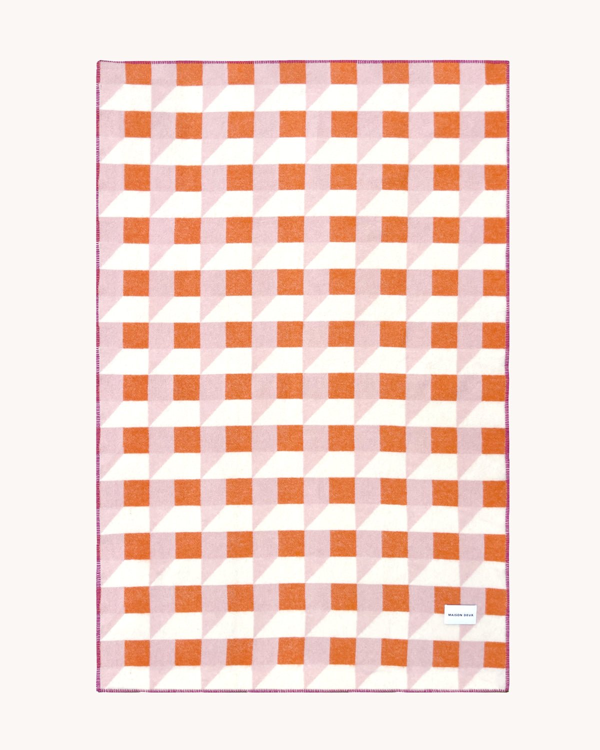 Couverture Cubis Carotte Rose - Maison Caldeira