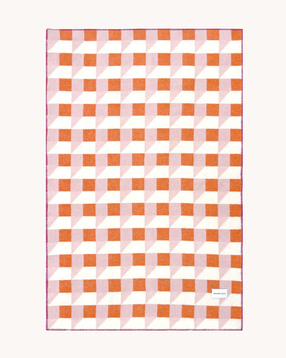 Couverture Cubis Carotte Rose - Maison Caldeira
