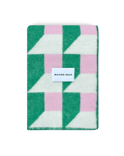 Couverture Cubis Herbe Rose - Maison Caldeira