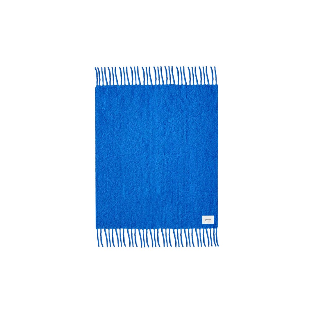 Couverture Mohair Cobalt Blue - Maison Caldeira