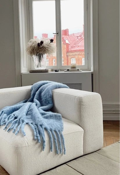 Couverture Mohair Sky - Maison Caldeira