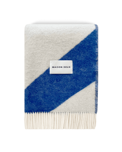 Couverture Swirl Bleu Cobalt - Maison Caldeira