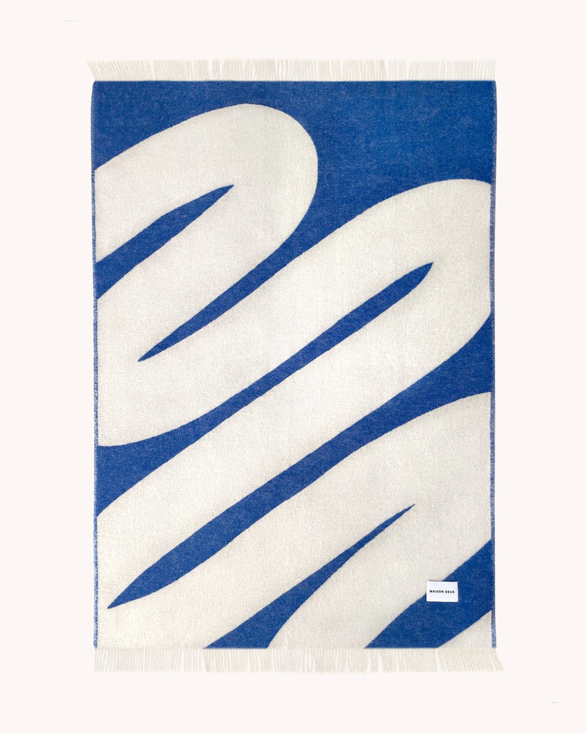 Couverture Swirl Bleu Cobalt - Maison Caldeira