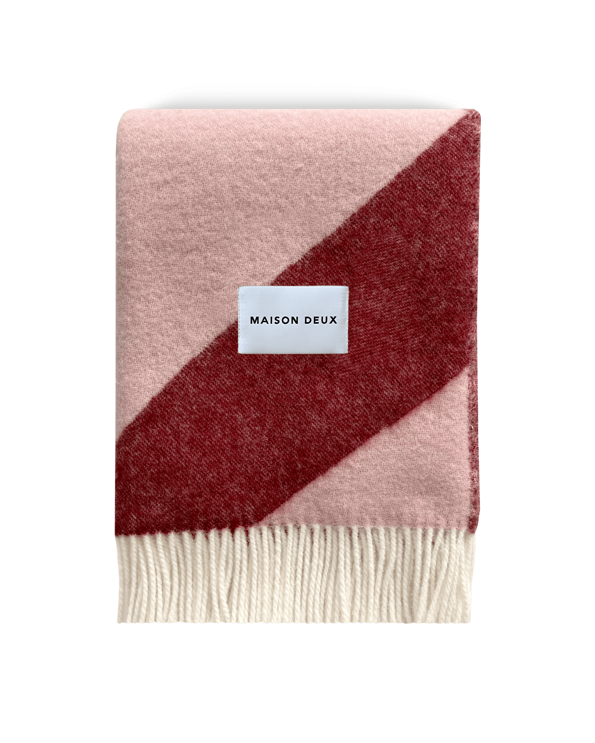 Couverture Swirl Rose Bordeaux - Maison Caldeira