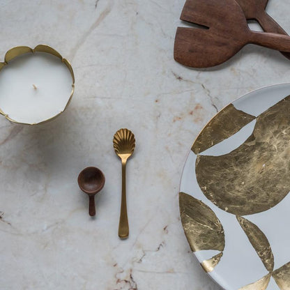 Cuillère dorée, ensemble de 4 dans un emballage cadeau - Caldeira