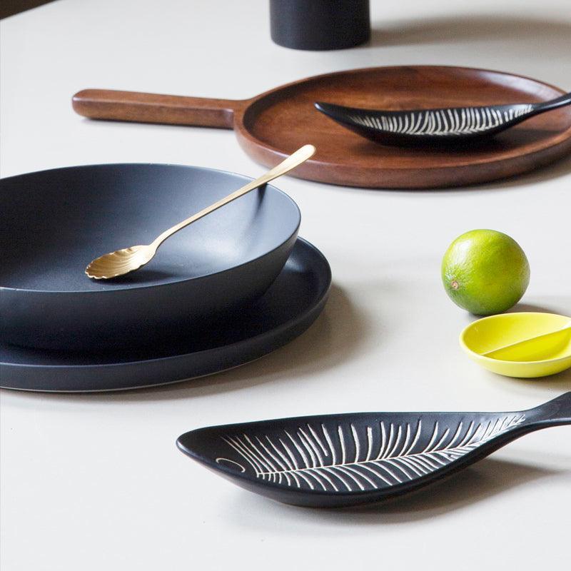 Cuillère dorée, ensemble de 4 dans un emballage cadeau - Caldeira