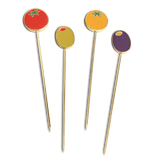 Dolce vita Coktails Picks Octaevo - set de 4 piques plaqué Or - Maison Caldeira