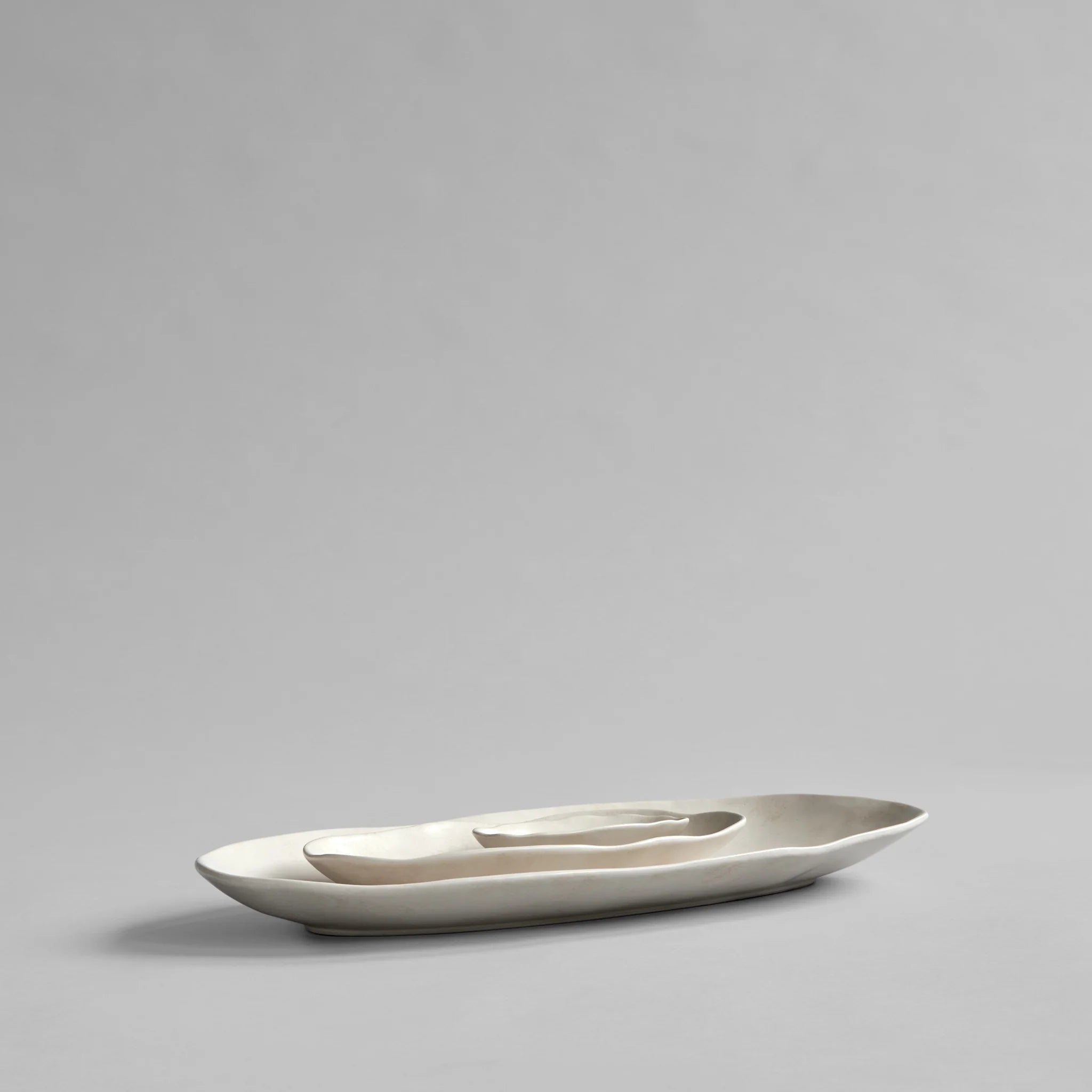 Ensemble de 3 plateaux ovales Native – Finition Bouleau | 101 Copenhagen - Caldeira