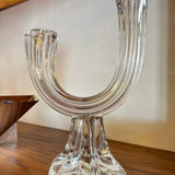 Ensemble de bougeoirs vintage en cristal de Lorraine - Maison Caldeira