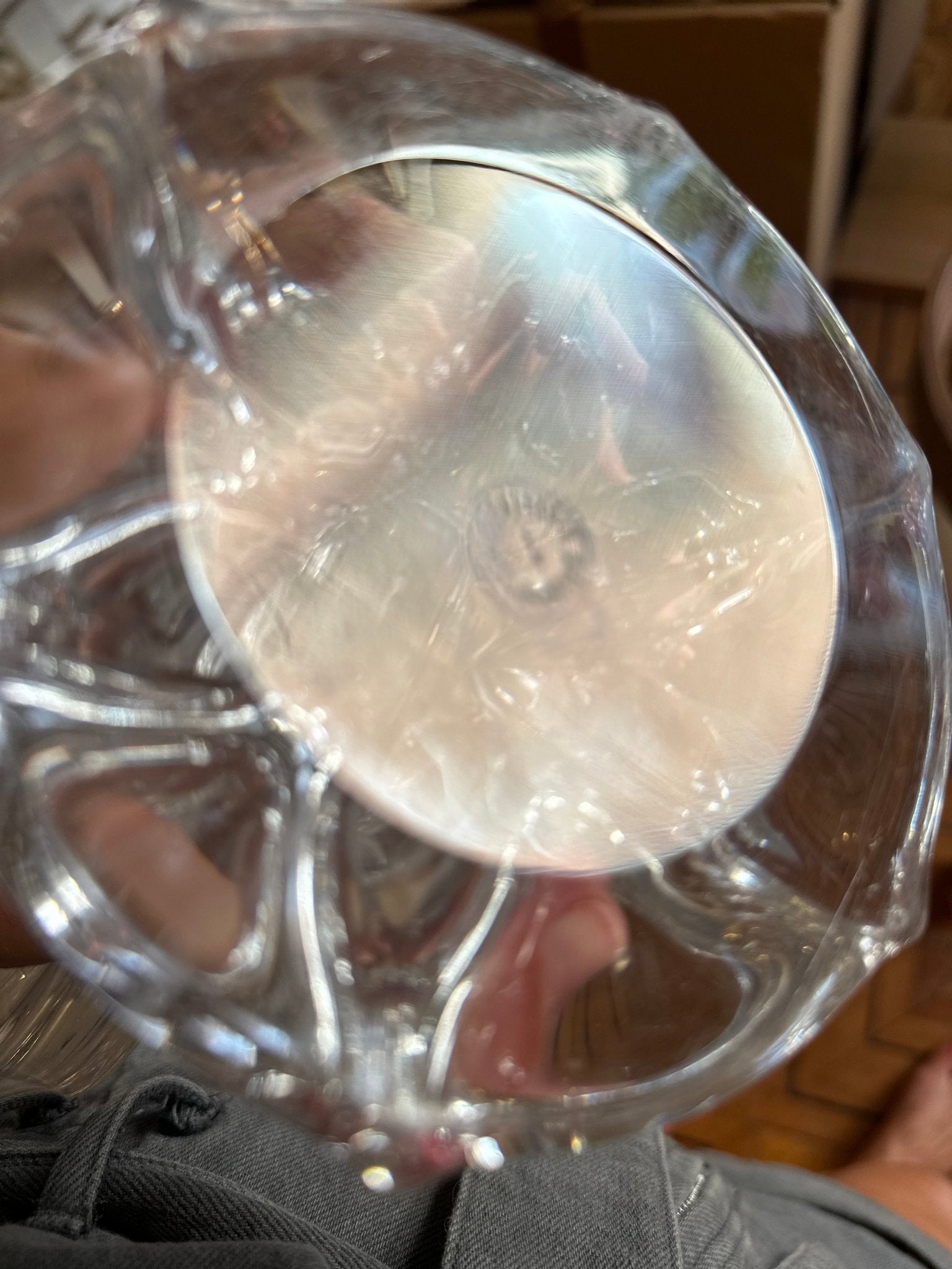 Ensemble de bougeoirs vintage en cristal de Lorraine - Maison Caldeira