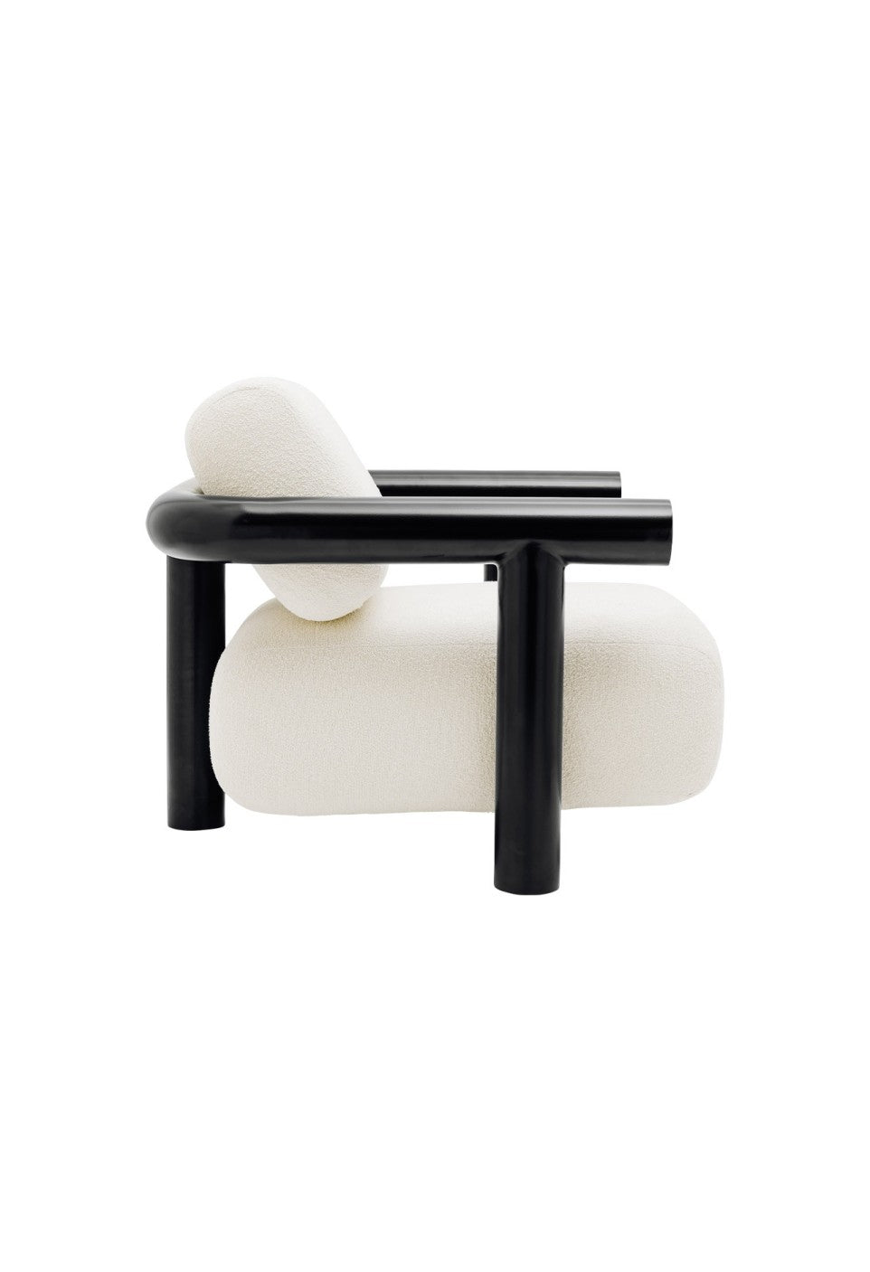 Fauteuil Claude Acier Noir - Maison Caldeira