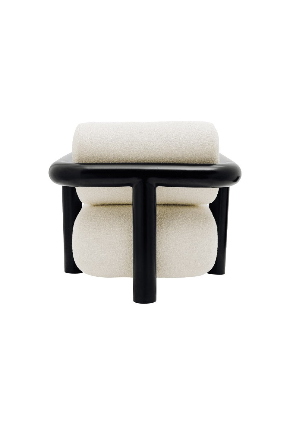 Fauteuil Claude Acier Noir - Maison Caldeira