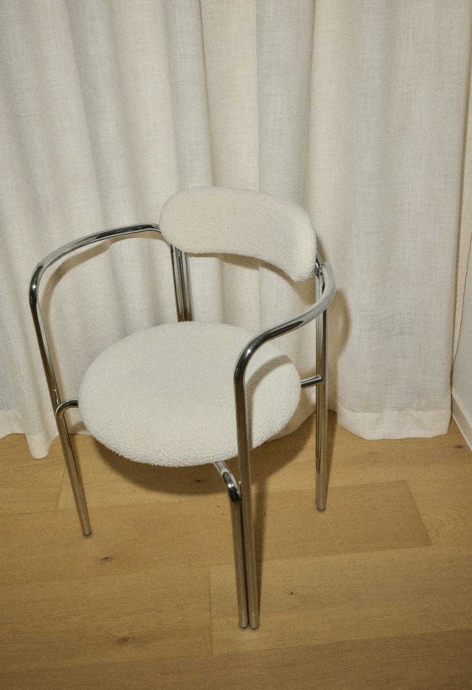 Fauteuil Hortense - Acier Chromé - Maison Caldeira