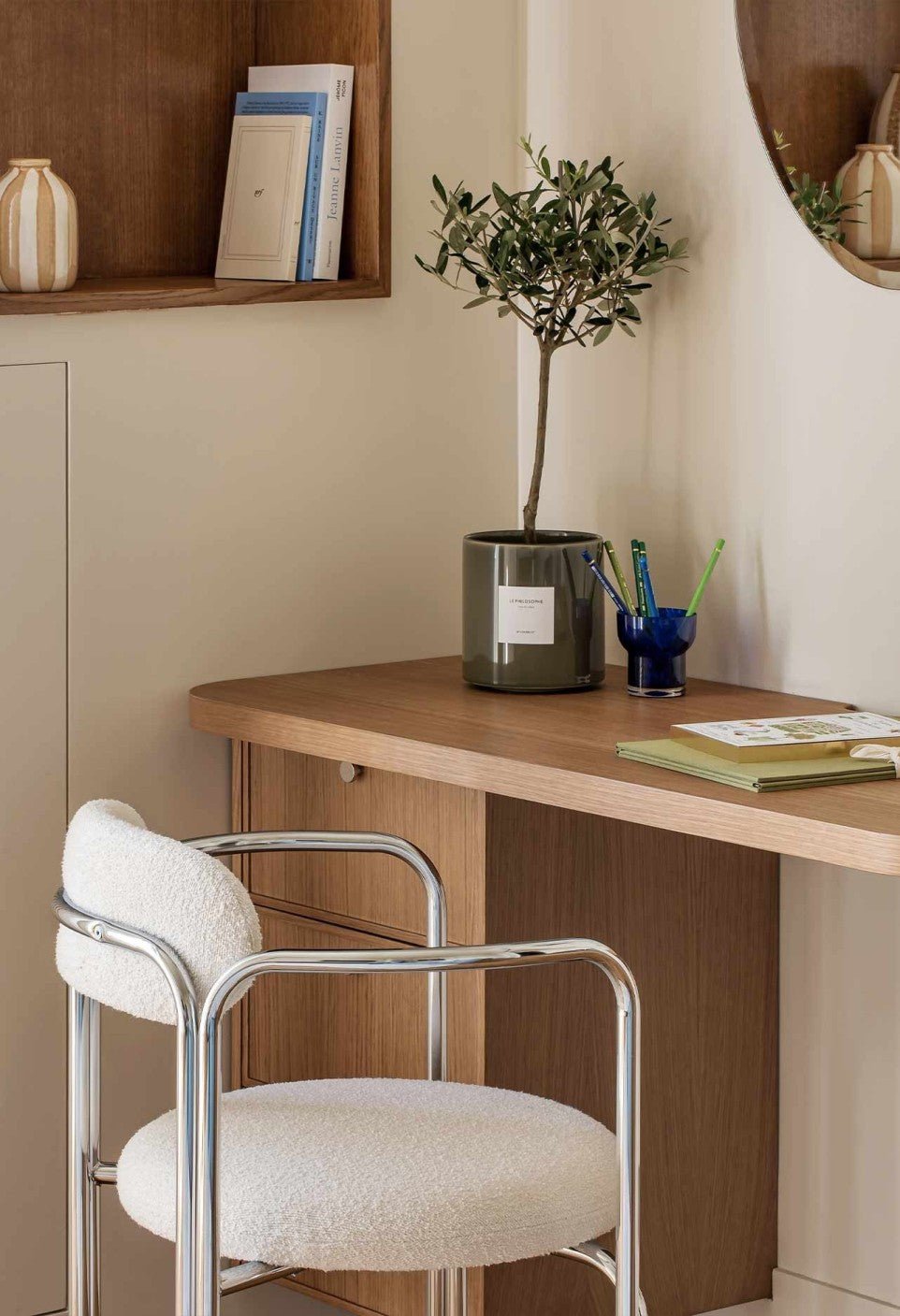 Fauteuil Hortense - Acier Chromé - Maison Caldeira